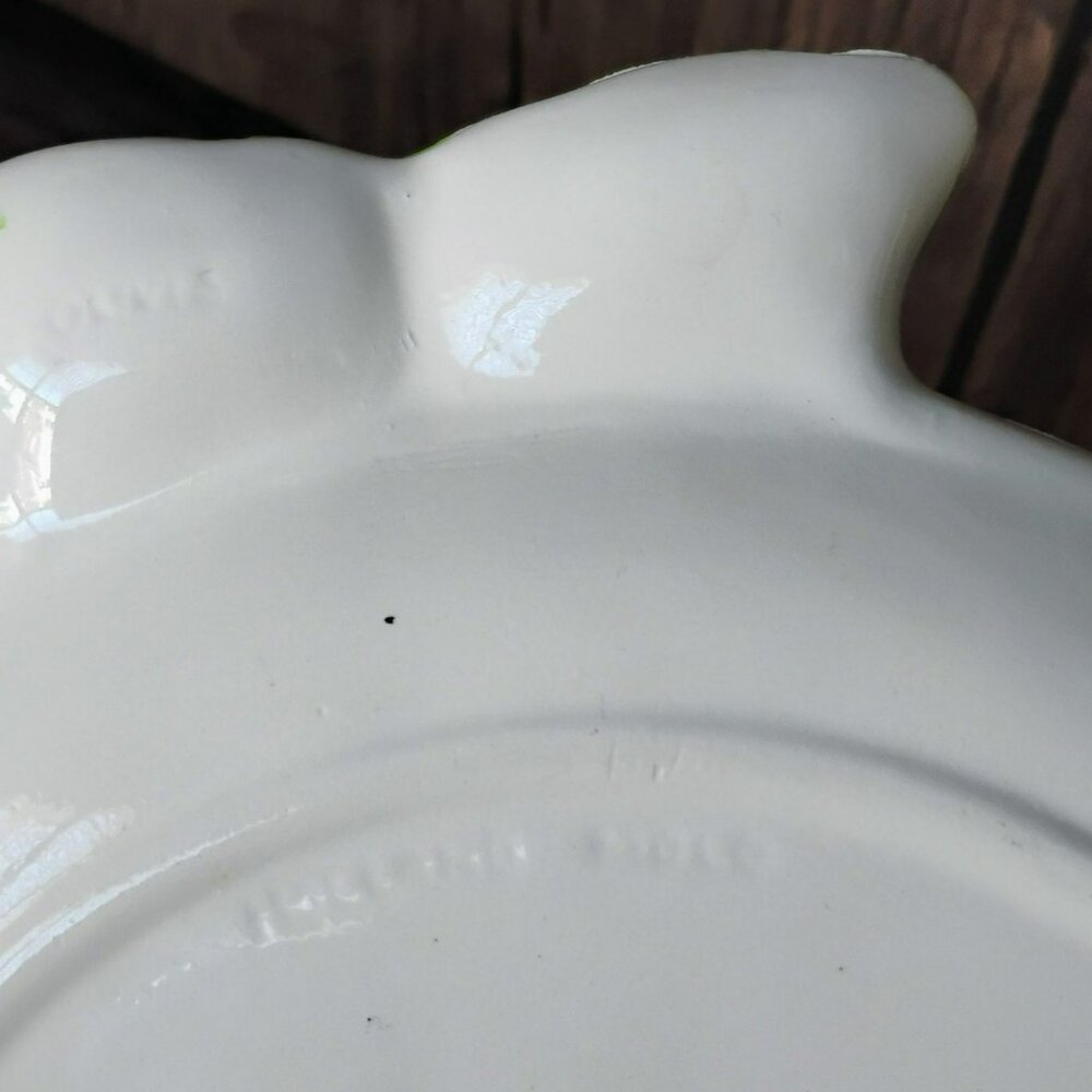 Vintage Holland Mold Fish Plate, 11" 1970s Hand-Painted Ceramic Coastal Platter - Picture 6 of 7